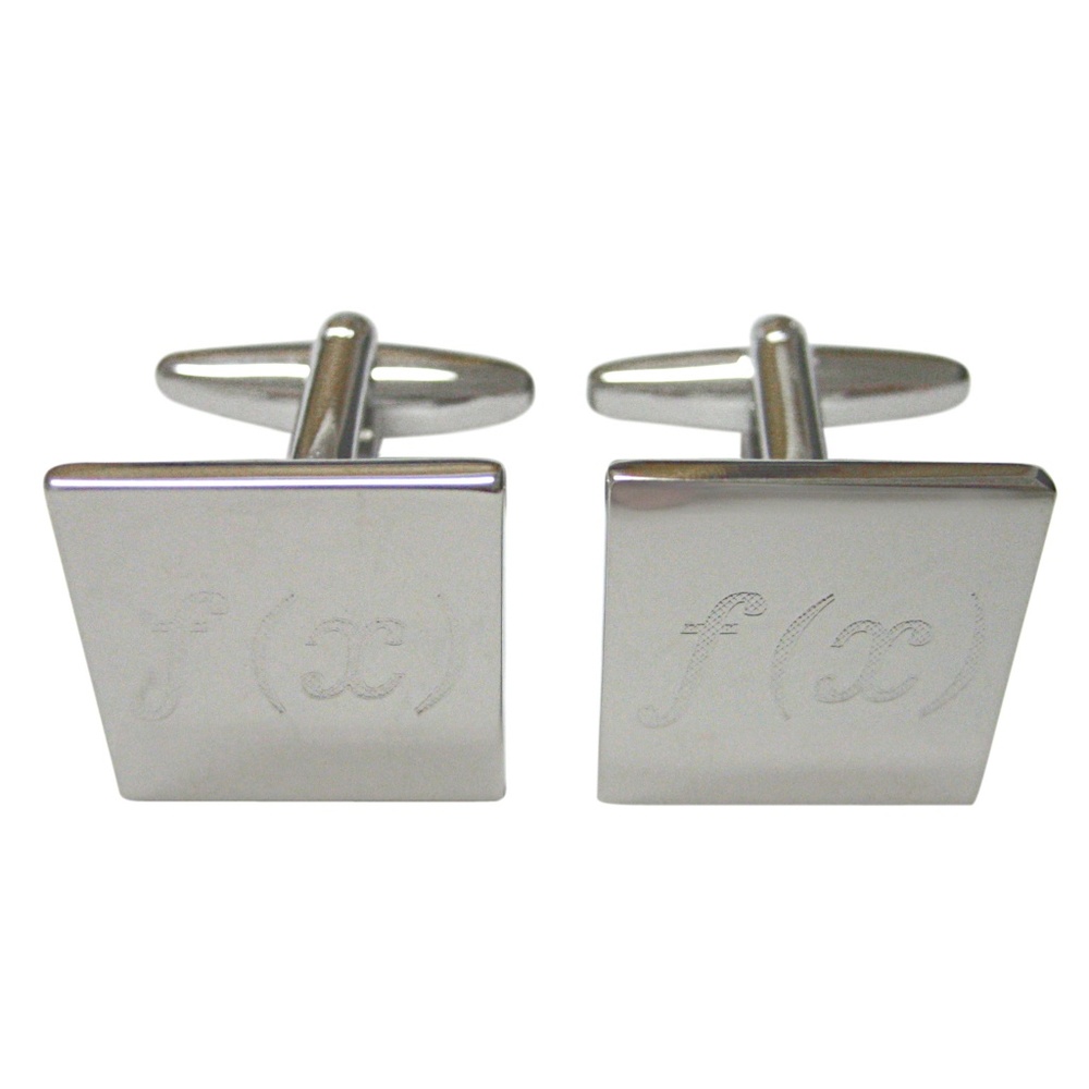 Silver Toned Etched Mathematical Function Of X Cuf - image 1